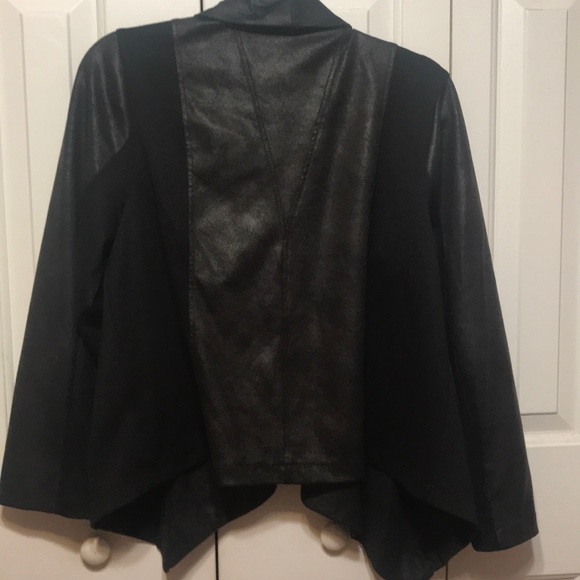 Black Faux Leather Jacket - Picture 8 of 8